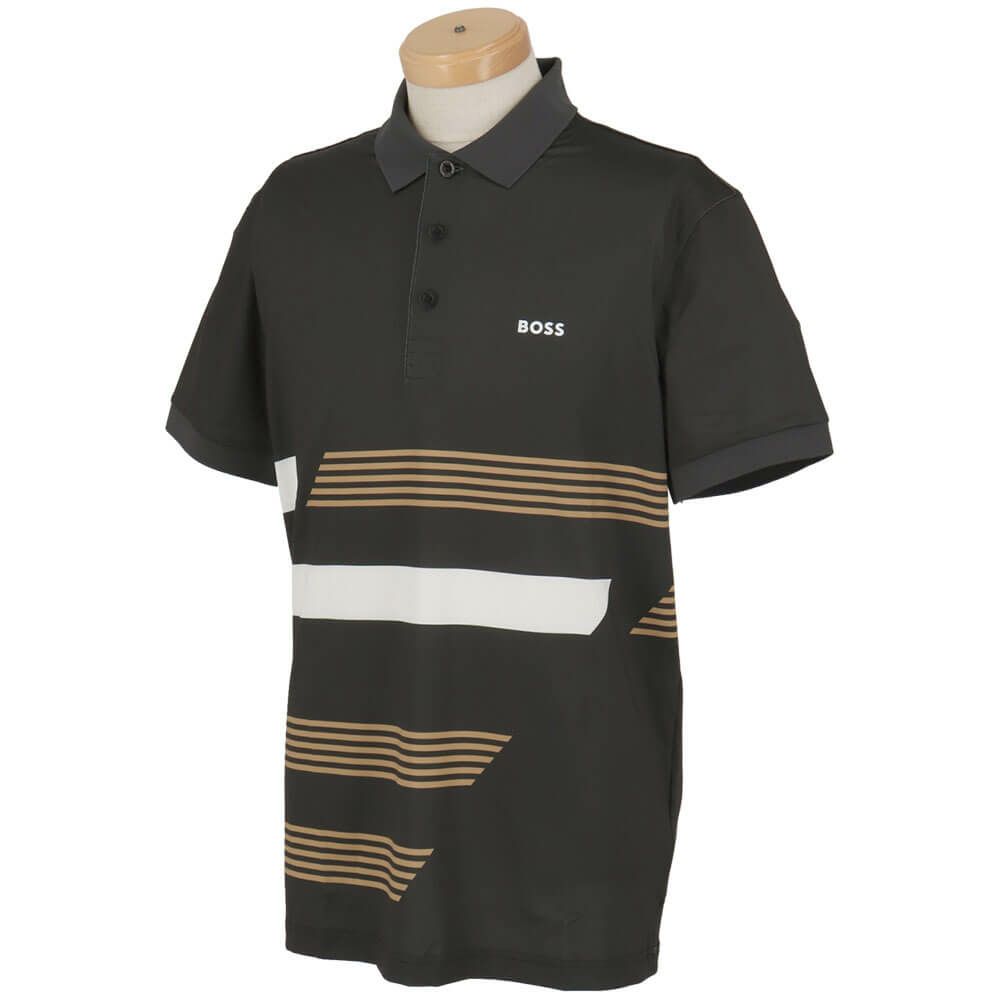 ボス BOSS　Paddy ストレッチジャージー ポロシャツ ストライププリント 半袖 ポロシャツ 50536785 画像6