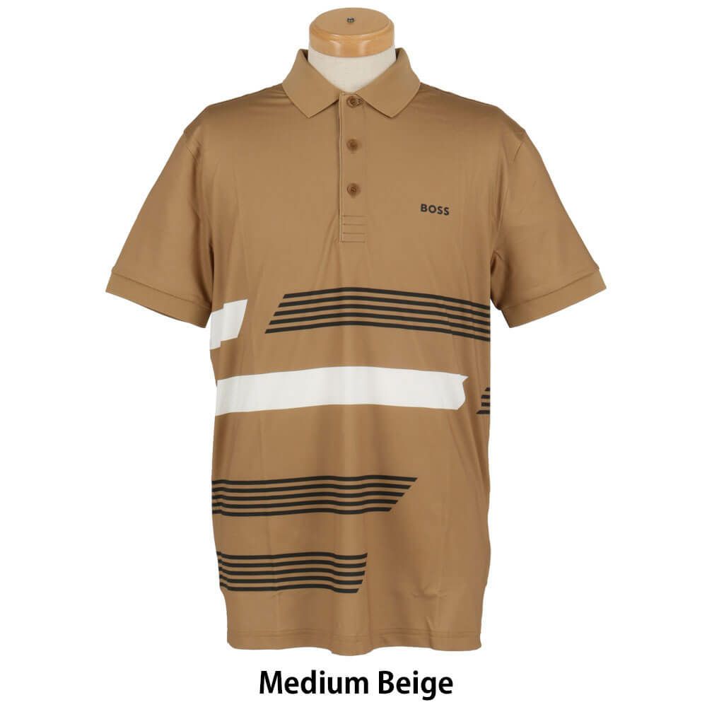 ボス BOSS　Paddy ストレッチジャージー ポロシャツ ストライププリント 半袖 ポロシャツ 50536785 画像7
