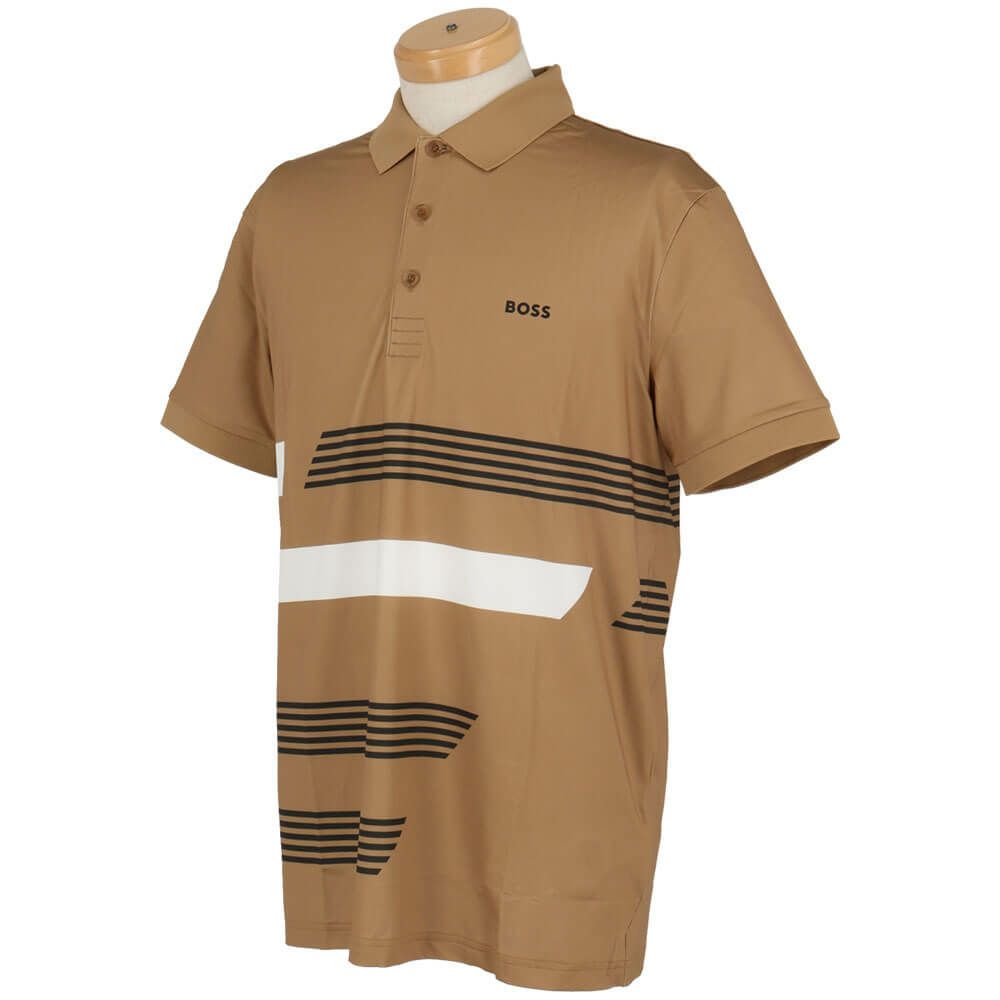 ボス BOSS　Paddy ストレッチジャージー ポロシャツ ストライププリント 半袖 ポロシャツ 50536785 画像9