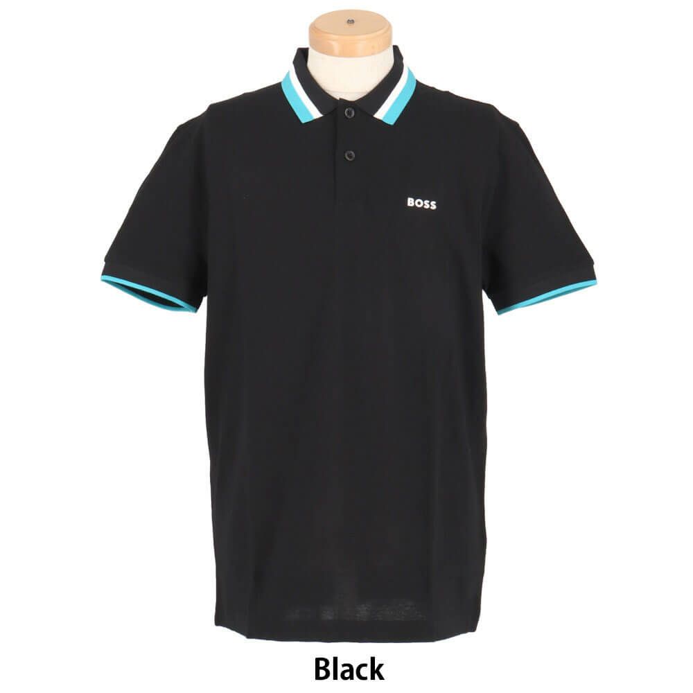 ボス BOSS　Paddy アクティブポロシャツ コントラストライン 半袖 ポロシャツ 50538101