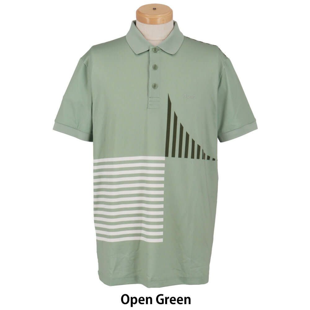 ボス BOSS　Paddy アクティブ ストレッチジャージー デジタルプリント 半袖 ポロシャツ 50538101