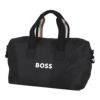 ボス BOSS　コントラストロゴ ホールドオール デタッチャブルストラップ　ボストンバッグ 50511942 001 Black Black