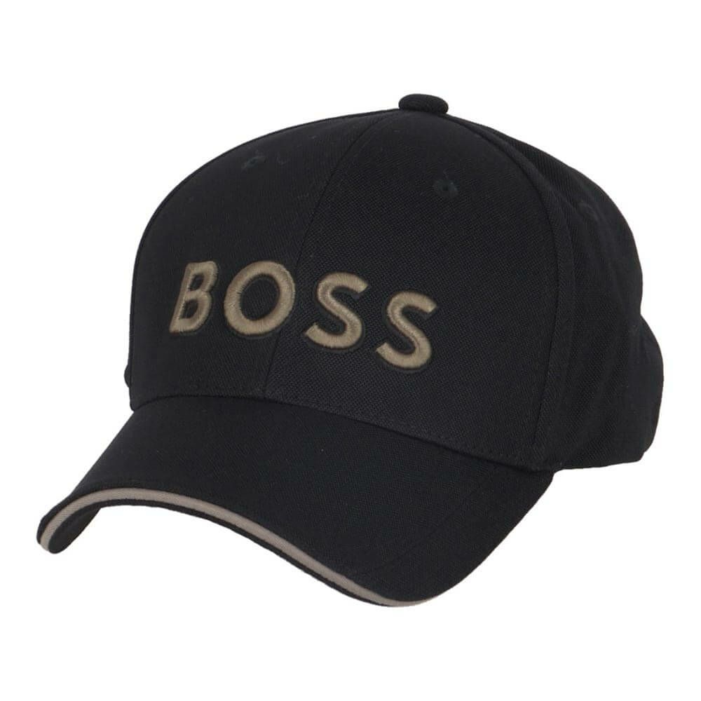 ボス BOSS　エンブロイダリー ロゴ キャップ 50519247 004 Black Black