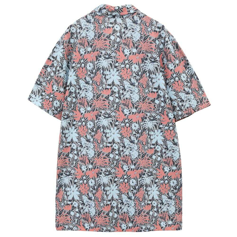 トラヴィスマシュー メンズ 総柄 半袖 ポロシャツ A40149J 2025年モデル ライトグレー