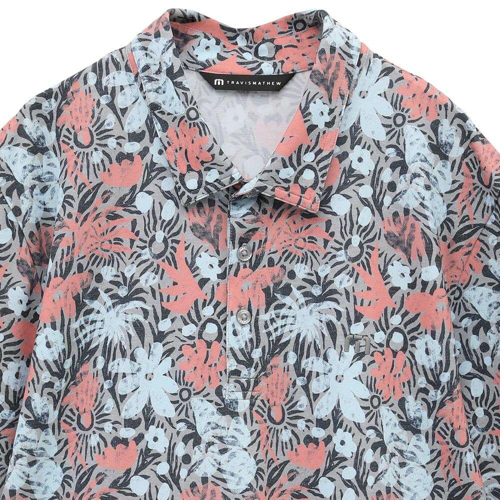 トラヴィスマシュー メンズ 総柄 半袖 ポロシャツ A40149J 2025年モデル 詳細2