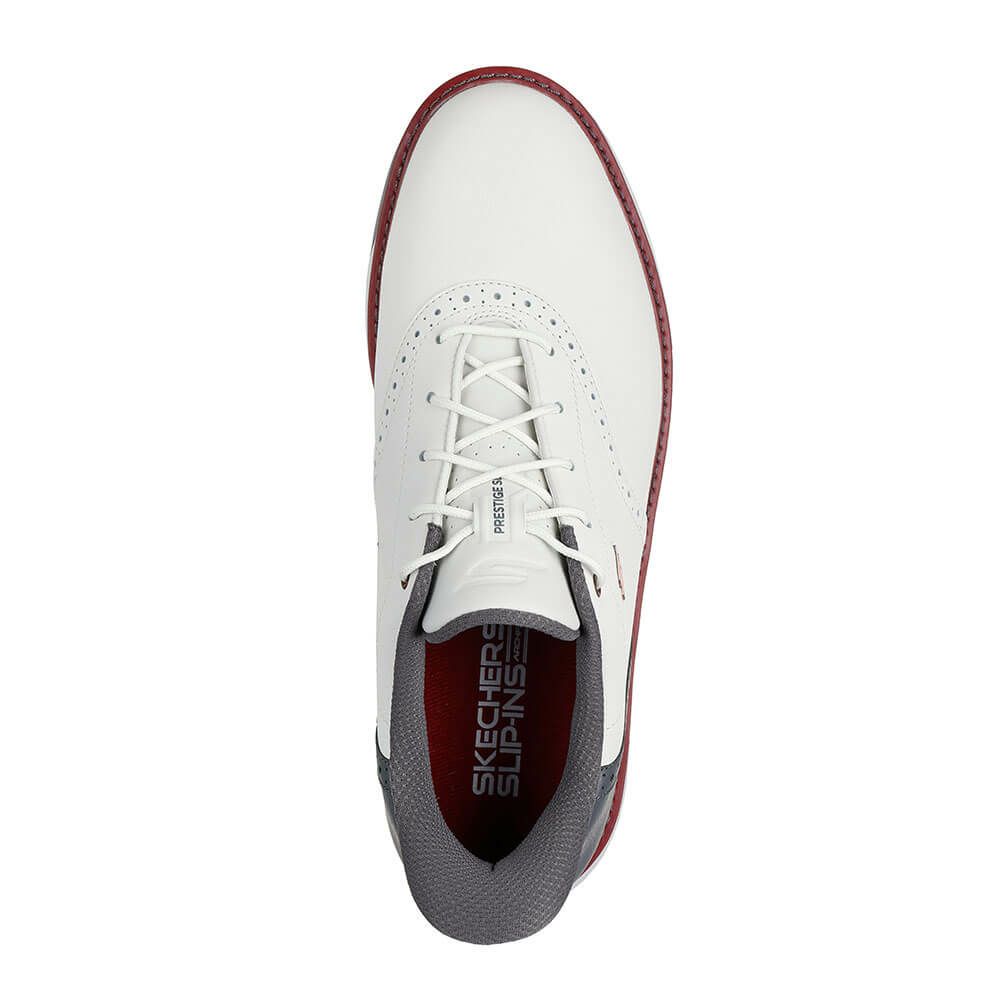 スケッチャーズ SKECHERS　GO GOLF スリップインズ プレステージ SL メンズ スパイクレス ゴルフシューズ 214126　2025年モデル ナチュラル/グレー（NTGY） 詳細5