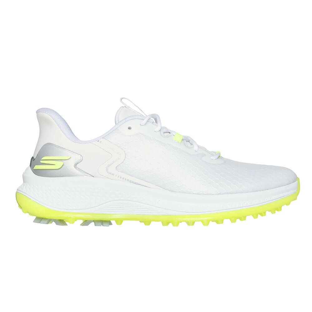 スケッチャーズ SKECHERS　GO GOLF スリップインズ ブレード GF メンズ スパイクレス ゴルフシューズ 214090　2025年モデル ホワイト/イエロー（WYL） 詳細4