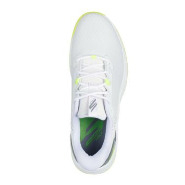 スケッチャーズ SKECHERS　GO GOLF スリップインズ ブレード GF メンズ スパイクレス ゴルフシューズ 214090　2025年モデル ホワイト/イエロー（WYL） 詳細5