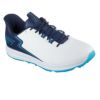 スケッチャーズ SKECHERS　GO GOLF スリップインズ エリート シックス メンズ スパイクレス ゴルフシューズ 214130　2025年モデル ホワイト/ネイビー（WNV）