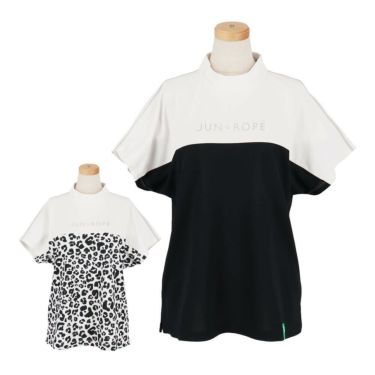 ジュン アンド ロペ JUN ＆ ROPE　レディース バイカラー 半袖 モックネック プルオーバー ERM35100　2025年モデル 詳細1