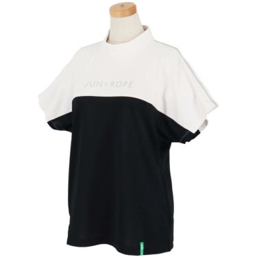 ジュン アンド ロペ JUN ＆ ROPE　レディース バイカラー 半袖 モックネック プルオーバー ERM35100　2025年モデル 詳細3