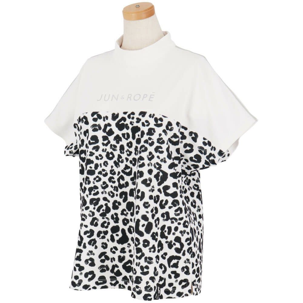 ジュン アンド ロペ JUN ＆ ROPE　レディース バイカラー 半袖 モックネック プルオーバー ERM35100　2025年モデル 詳細5