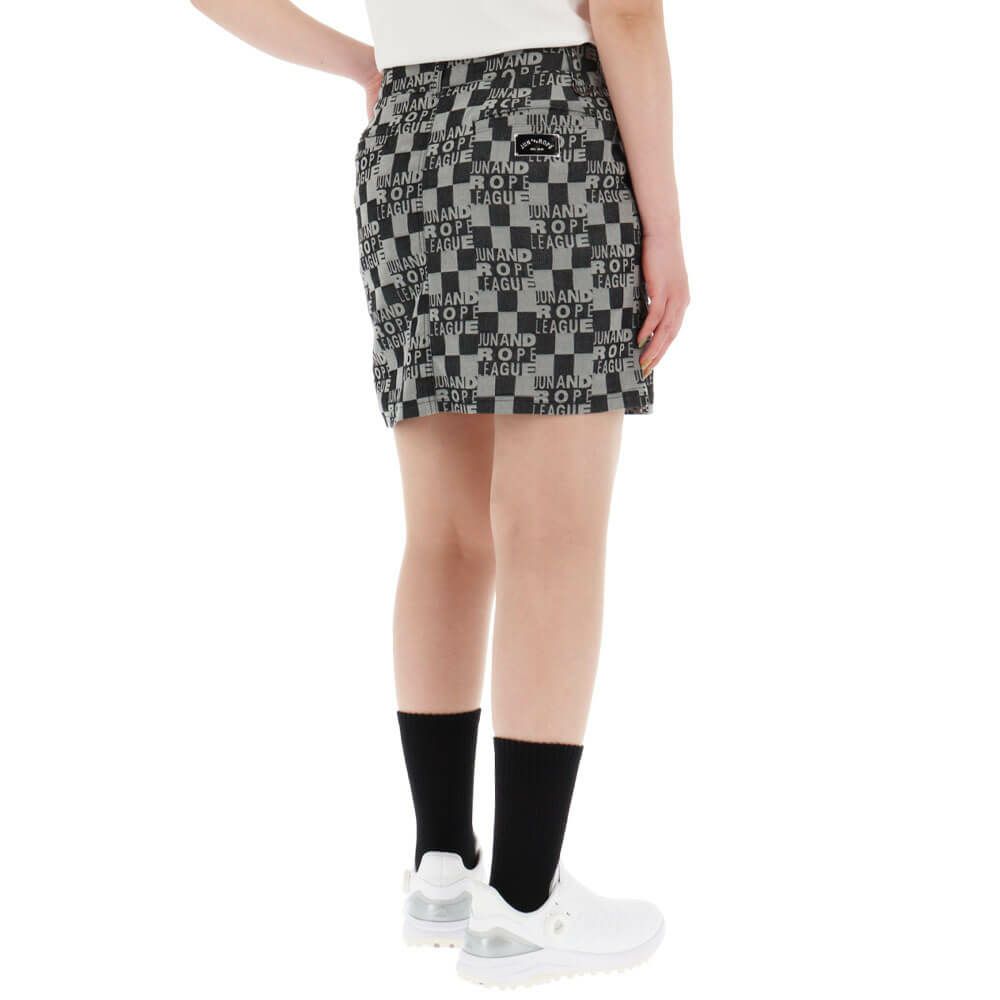 ジュン アンド ロペ JUN ＆ ROPE　レディース チェッカーボード ジャガード スカート ERC15150　2025年モデル 詳細2