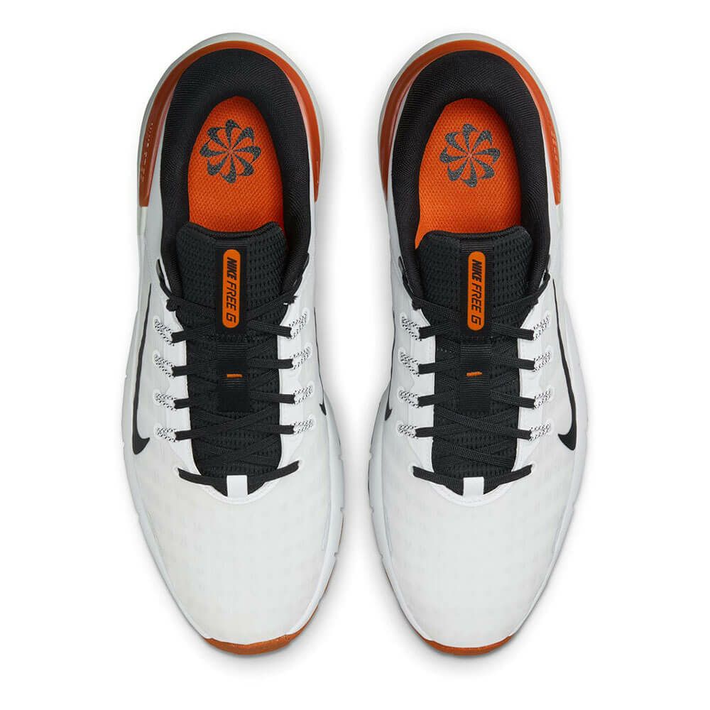 ナイキ NIKE　フリー ゴルフ スパイクレス ゴルフシューズ FN0332 103 ホワイト/オレンジ/ブラック 詳細4