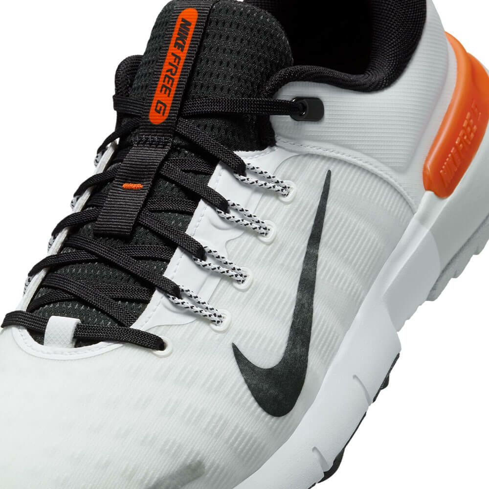 ナイキ NIKE　フリー ゴルフ スパイクレス ゴルフシューズ FN0332 103 ホワイト/オレンジ/ブラック 詳細6