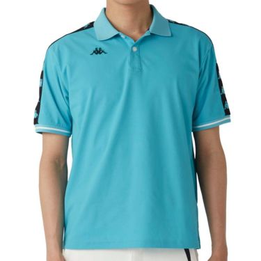 カッパ Kappa　メンズ 半袖 ポロシャツ 615-606 TQ　2025年モデル ターコイズ