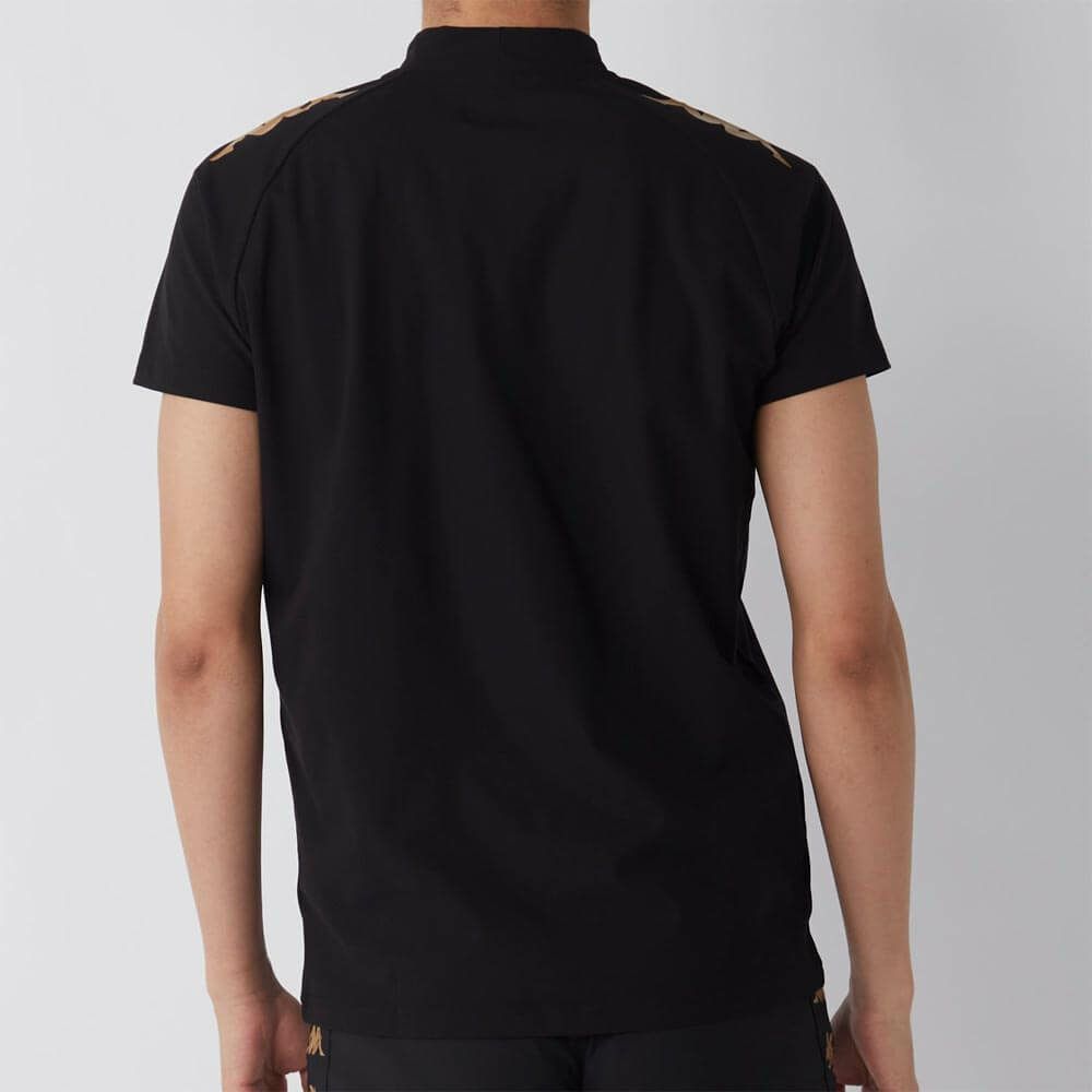 カッパ Kappa　メンズ モックネックTシャツ 615-608 BK　2025年モデル 詳細1
