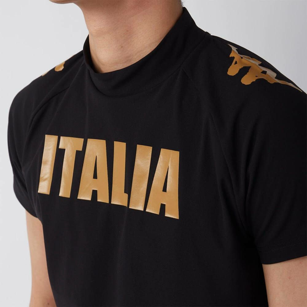 カッパ Kappa　メンズ モックネックTシャツ 615-608 BK　2025年モデル 詳細3