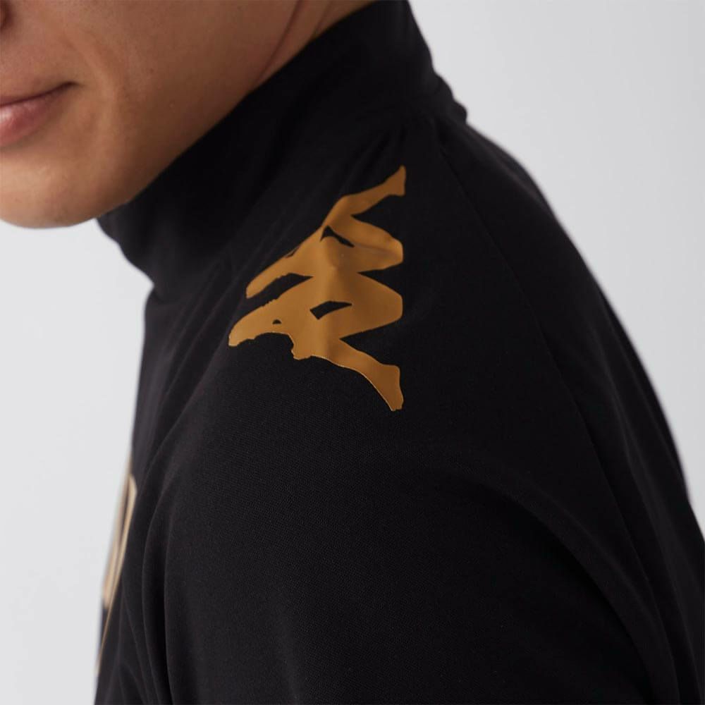 カッパ Kappa　メンズ モックネックTシャツ 615-608 BK　2025年モデル 詳細4
