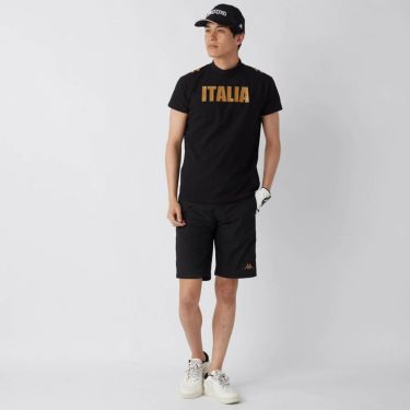 カッパ Kappa　メンズ モックネックTシャツ 615-608 BK　2025年モデル 詳細5
