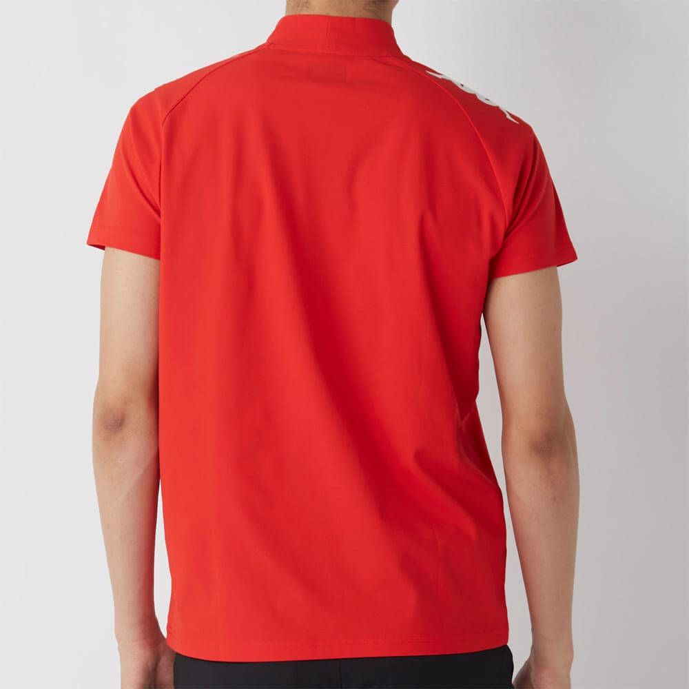 カッパ Kappa　メンズ モックネックTシャツ 615-608 RD　2025年モデル 詳細1