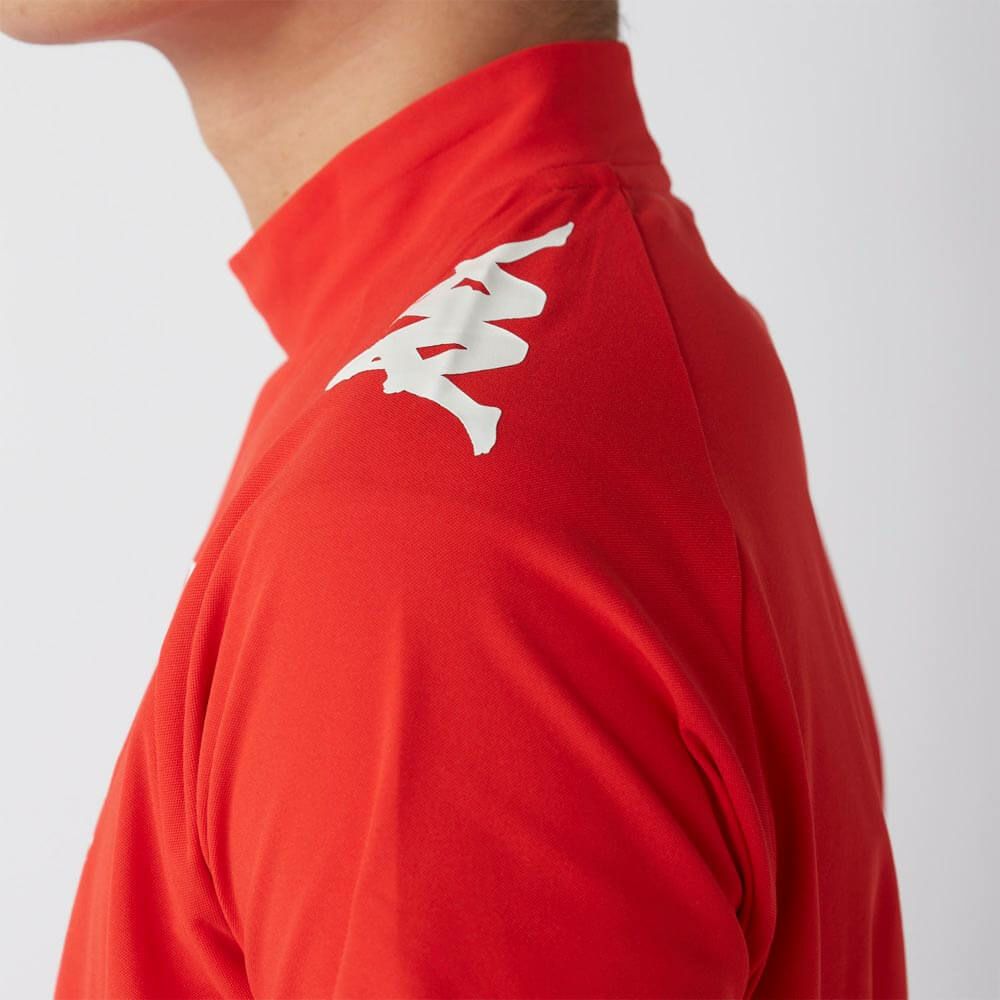 カッパ Kappa　メンズ モックネックTシャツ 615-608 RD　2025年モデル 詳細4