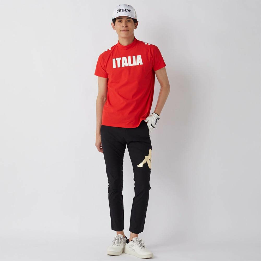 カッパ Kappa　メンズ モックネックTシャツ 615-608 RD　2025年モデル 詳細5