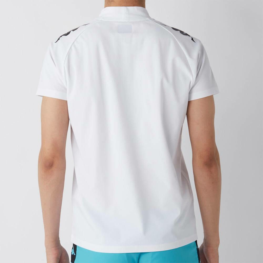 カッパ Kappa　メンズ モックネックTシャツ 615-608 WT　2025年モデル 詳細1