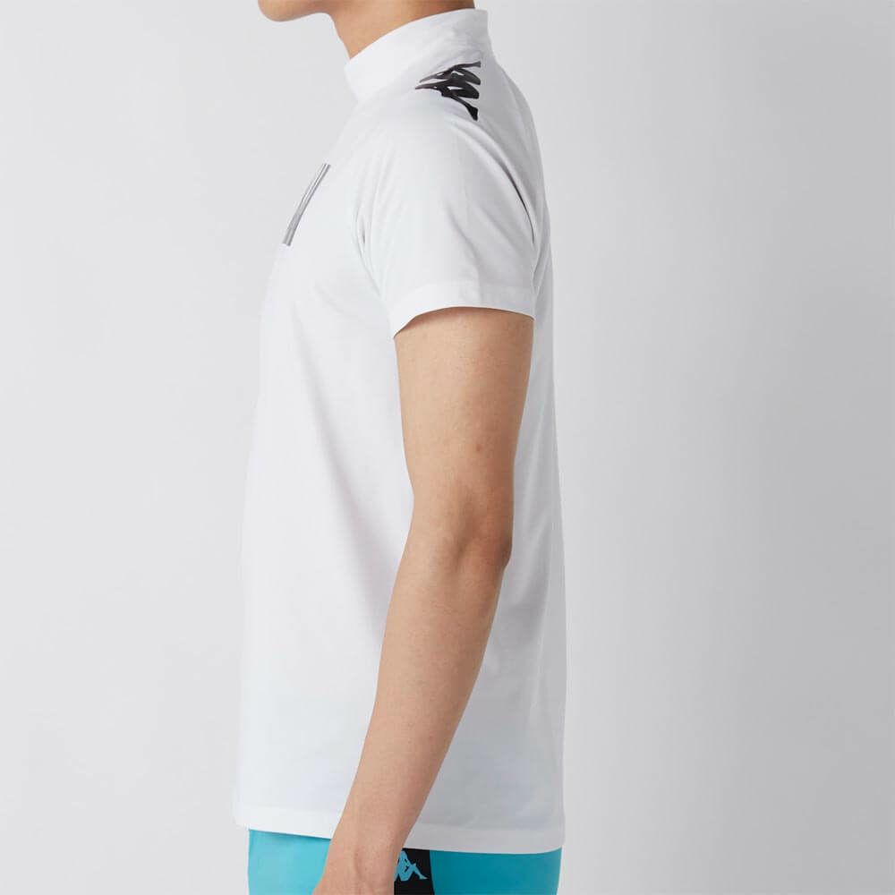 カッパ Kappa　メンズ モックネックTシャツ 615-608 WT　2025年モデル 詳細2