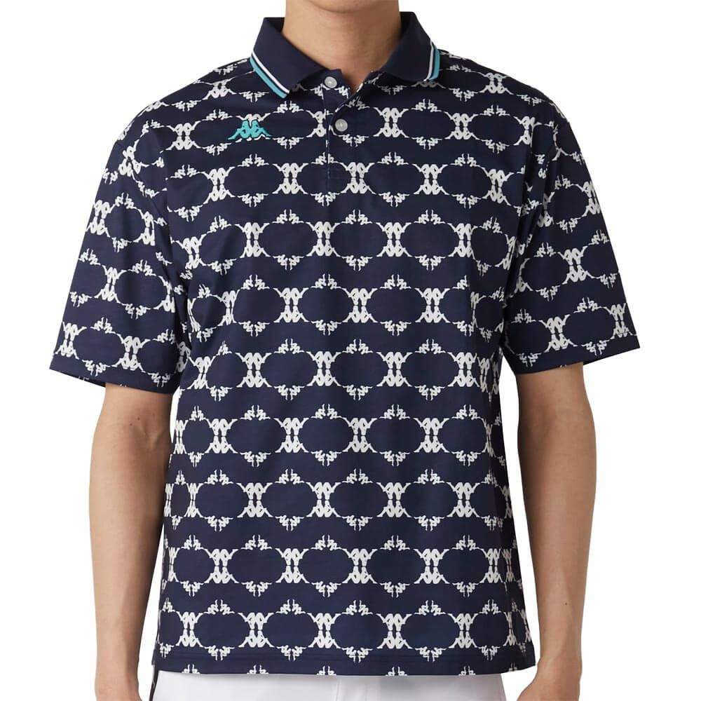 カッパ Kappa　メンズ 半袖 ポロシャツ 615-612 NV　2025年モデル ネイビー