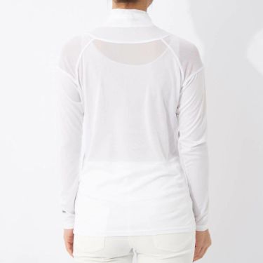 マリクレール marie claire　レディース UVカット メッシュ切替 長袖 ハイネック インナーシャツ 7149-835 ホワイト　2025年モデル 詳細1