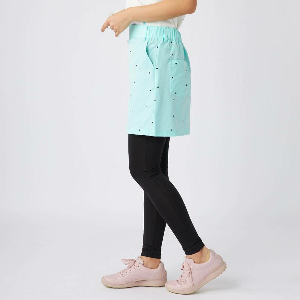 マリクレール marie claire　レディース 撥水 8WAYストレッチ レギンス一体型 スカート 715-352 ブルー　2025年モデル 詳細2