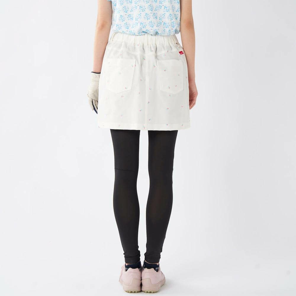 マリクレール marie claire　レディース 撥水 8WAYストレッチ レギンス一体型 スカート 715-352 ホワイト　2025年モデル 詳細1