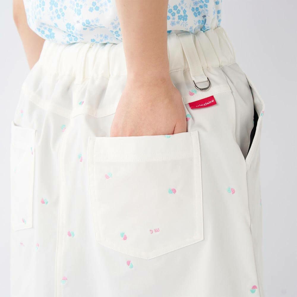 マリクレール marie claire　レディース 撥水 8WAYストレッチ レギンス一体型 スカート 715-352 ホワイト　2025年モデル 詳細4