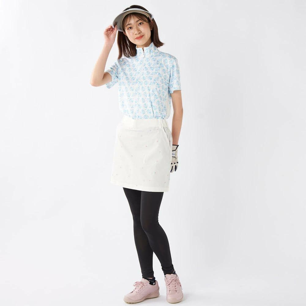 マリクレール marie claire　レディース 撥水 8WAYストレッチ レギンス一体型 スカート 715-352 ホワイト　2025年モデル 詳細7