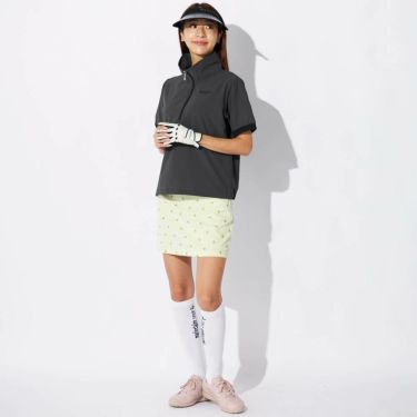 マリクレール marie claire　レディース 飛び柄 ストレッチ ウエストライン スカート 715-360 イエロー　2025年モデル 詳細6