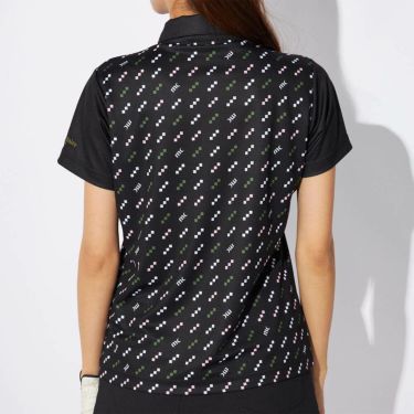 マリクレール marie claire　レディース 接触冷感 ロゴモチーフ 半袖 ポロシャツ 715-654 ブラック　2025年モデル 詳細1