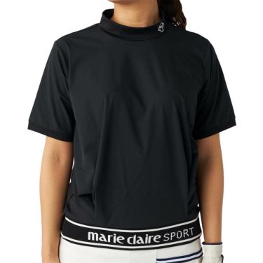 マリクレール marie claire　レディース 撥水 8WAYストレッチ 半袖 プルオーバー 715-656 ブラック　2025年モデル ブラック