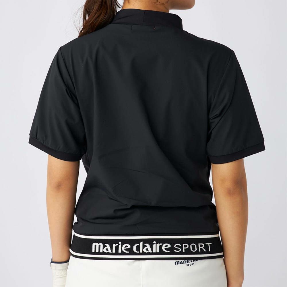 マリクレール marie claire　レディース 撥水 8WAYストレッチ 半袖 プルオーバー 715-656 ブラック　2025年モデル 詳細1