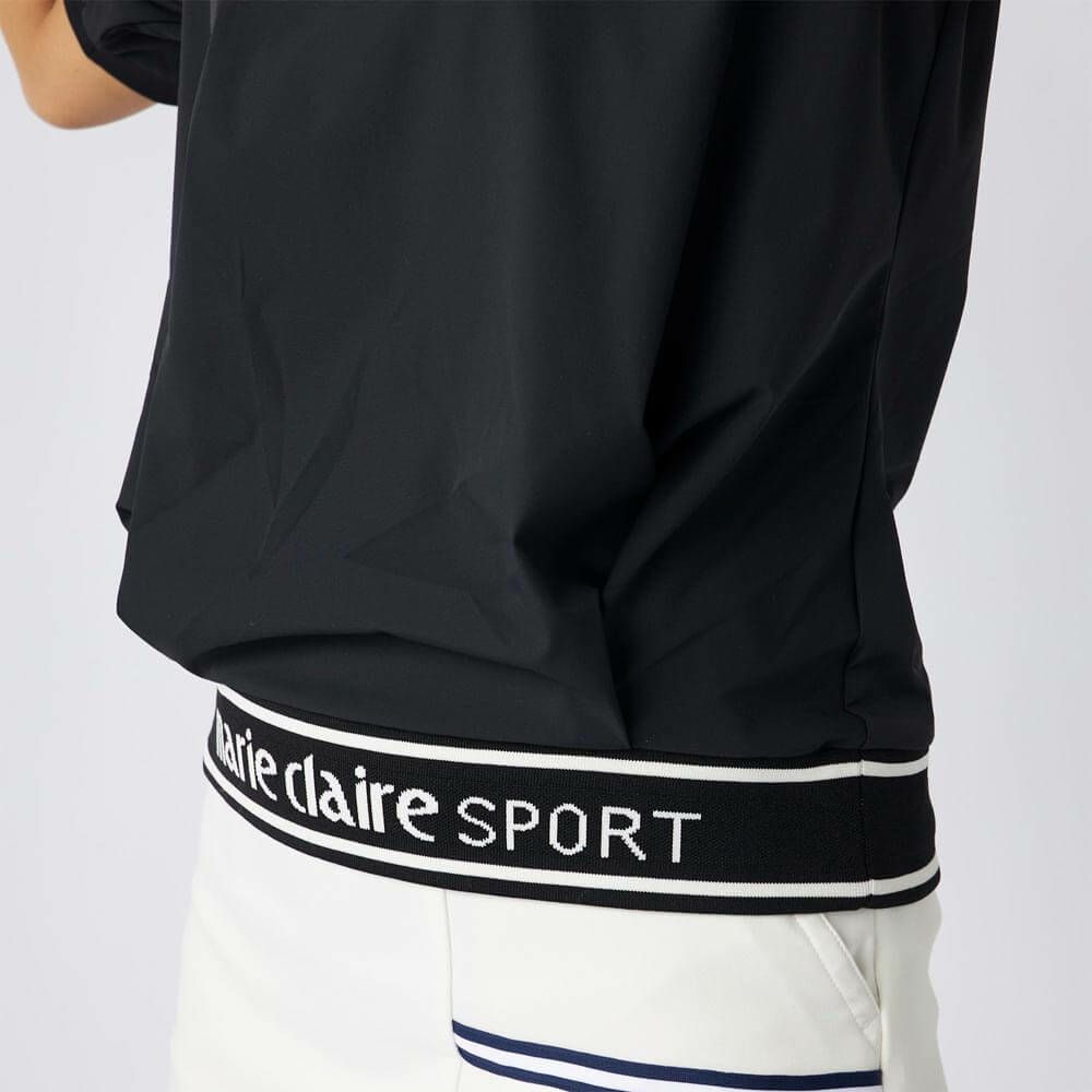 マリクレール marie claire　レディース 撥水 8WAYストレッチ 半袖 プルオーバー 715-656 ブラック　2025年モデル 詳細4