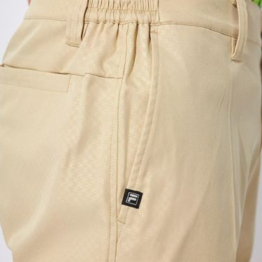 フィラ FILA　メンズ 撥水 エンボスプリント ツイル ショートパンツ 745-309 ベージュ　2025年モデル 詳細7