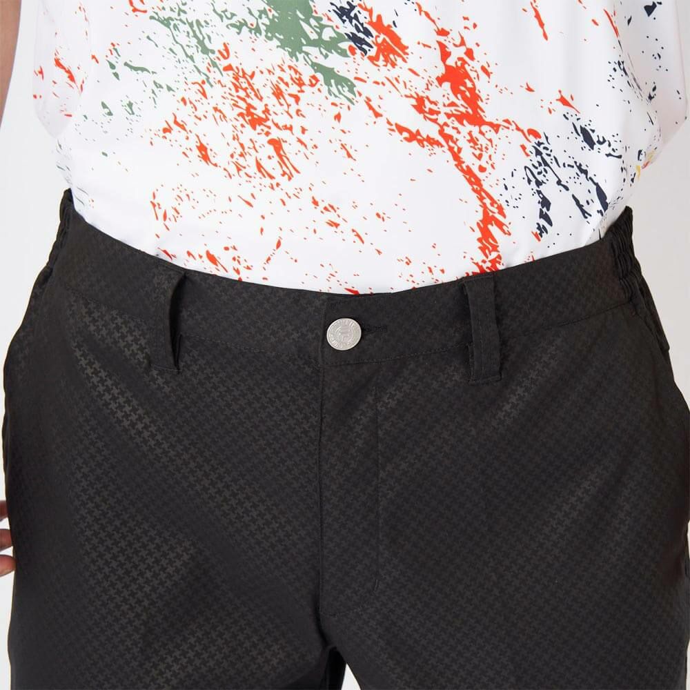 フィラ FILA　メンズ 撥水 エンボスプリント ツイル ショートパンツ 745-309 ブラック　2025年モデル 詳細4