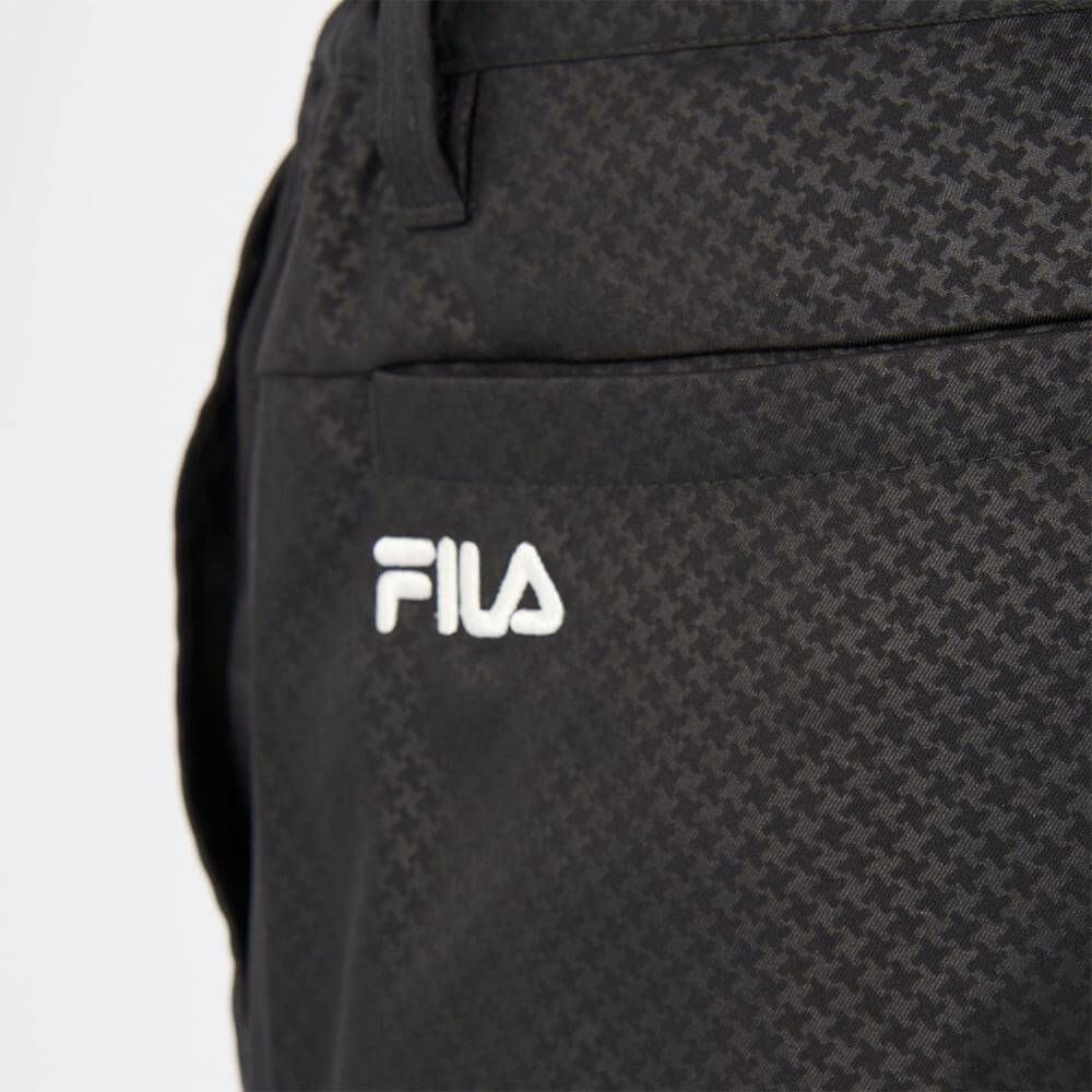 フィラ FILA　メンズ 撥水 エンボスプリント ツイル ショートパンツ 745-309 ブラック　2025年モデル 詳細8
