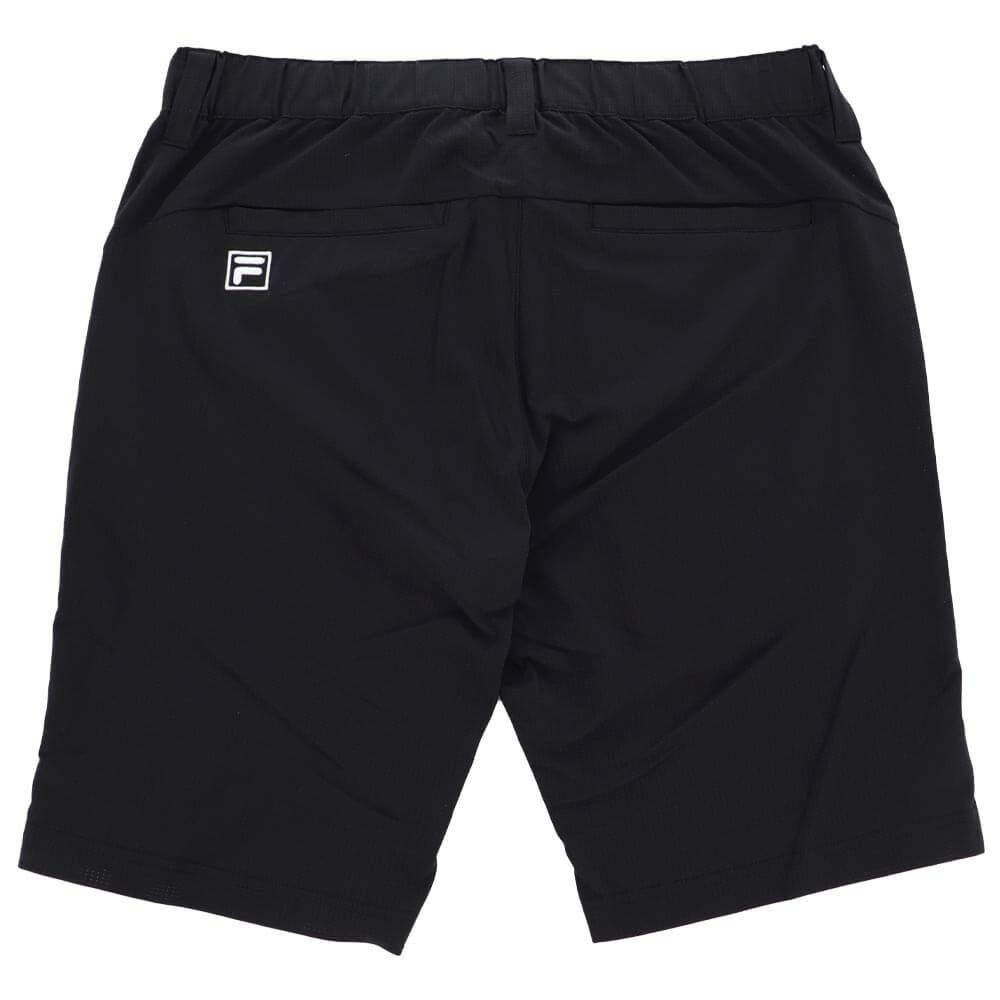 フィラ FILA　メンズ 遮熱 ロゴ刺繍 ストレッチ ショートパンツ 745-324-3 ブラック　2025年モデル 詳細2
