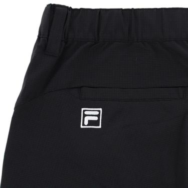 フィラ FILA　メンズ 遮熱 ロゴ刺繍 ストレッチ ショートパンツ 745-324-3 ブラック　2025年モデル 詳細5