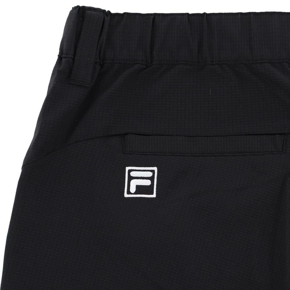 フィラ FILA　メンズ 遮熱 ロゴ刺繍 ストレッチ ショートパンツ 745-324-3 ブラック　2025年モデル 詳細5