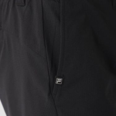 フィラ FILA　メンズ 遮熱 ロゴ刺繍 ストレッチ ショートパンツ 745-324-3 ブラック　2025年モデル 詳細6