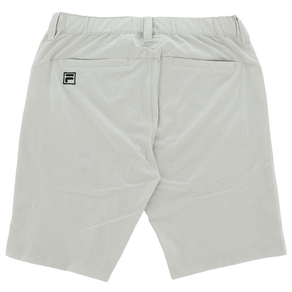 フィラ FILA　メンズ 遮熱 ロゴ刺繍 ストレッチ ショートパンツ 745-324-3 ライトグレー　2025年モデル 詳細2