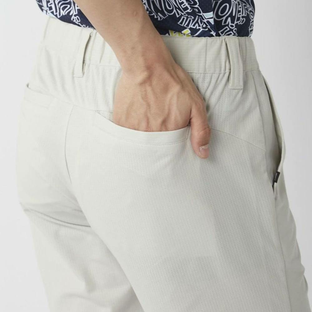 フィラ FILA　メンズ 遮熱 ロゴ刺繍 ストレッチ ショートパンツ 745-324-3 ライトグレー　2025年モデル 詳細4