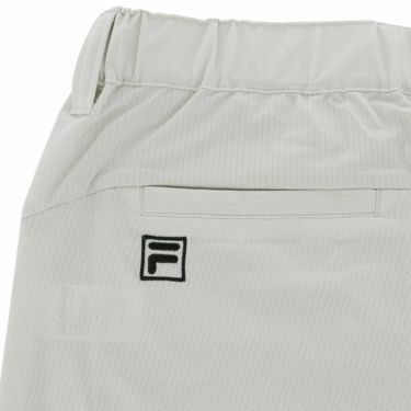 フィラ FILA　メンズ 遮熱 ロゴ刺繍 ストレッチ ショートパンツ 745-324-3 ライトグレー　2025年モデル 詳細5